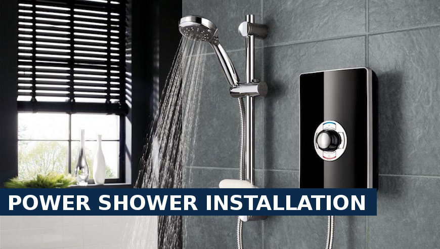 Power shower installation Cockfosters